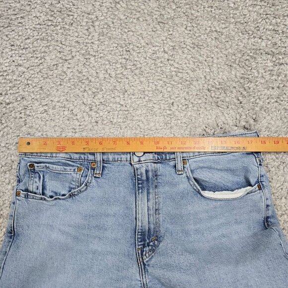 Levis 502 Jeans Men 36x32 (Fits 34x30) Blue Light Wash Tapered Mid Rise Denim - Picture 9 of 13